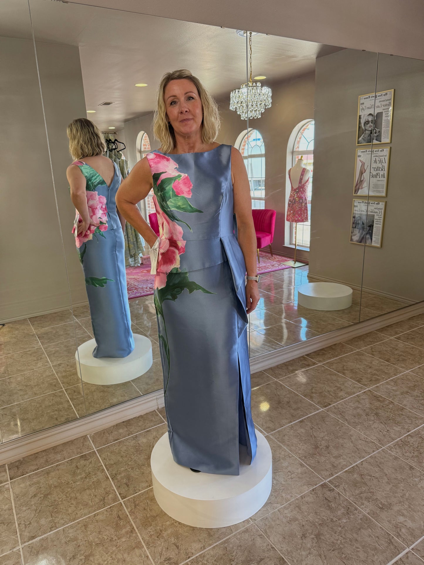 Luciana Column Gown