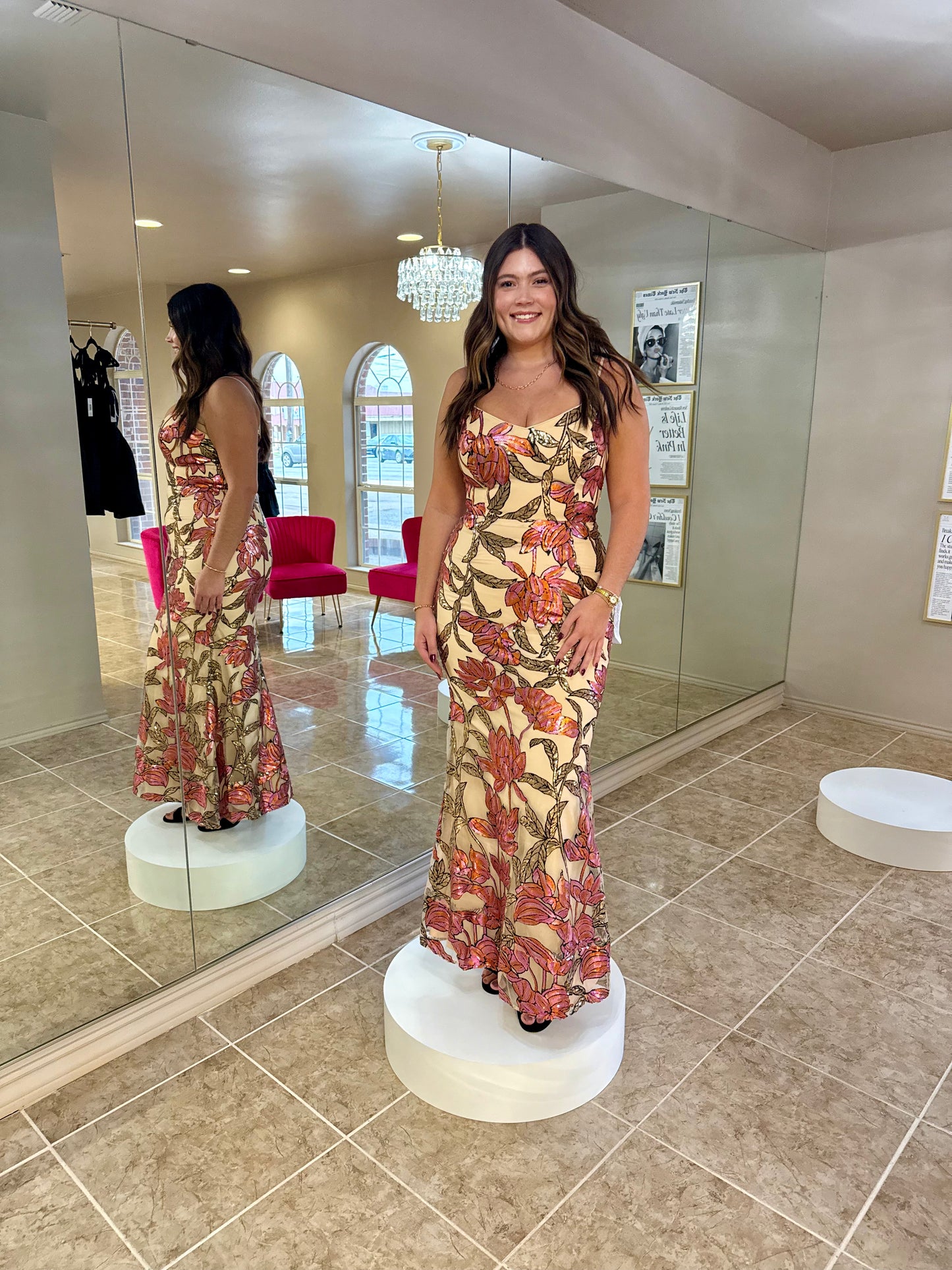 Giovanna Multi Sequin Gown