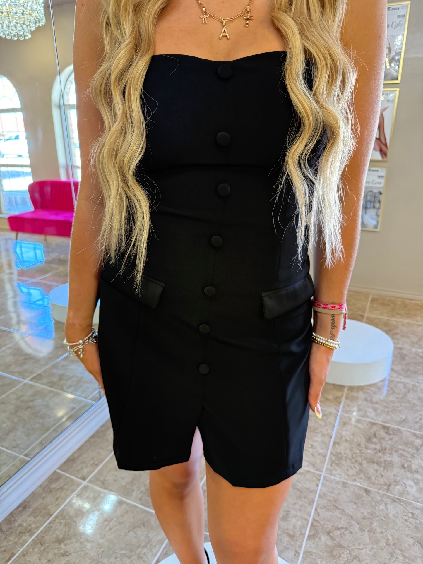 Beatrice Strapless Blazer Dress