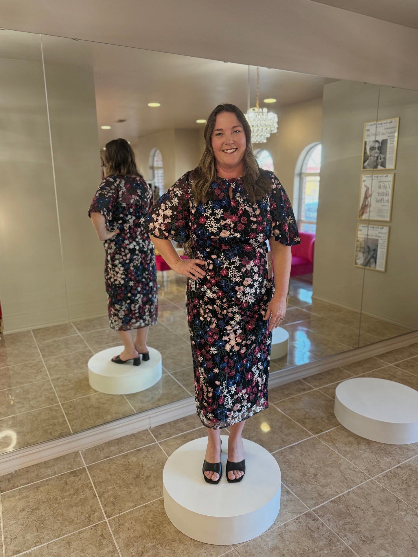 Ursala Flutter Sleeve Gown