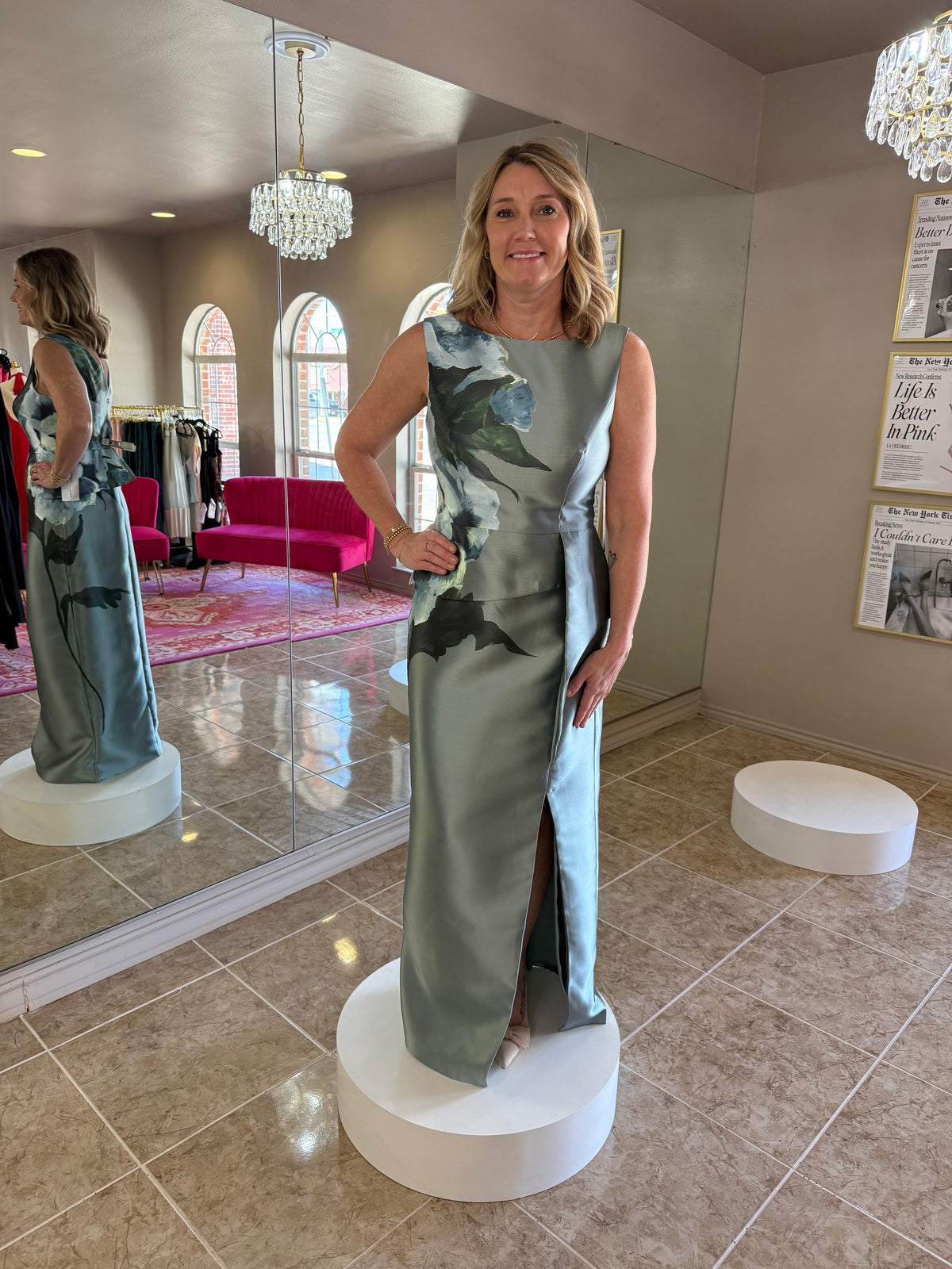 Luciana Column Gown