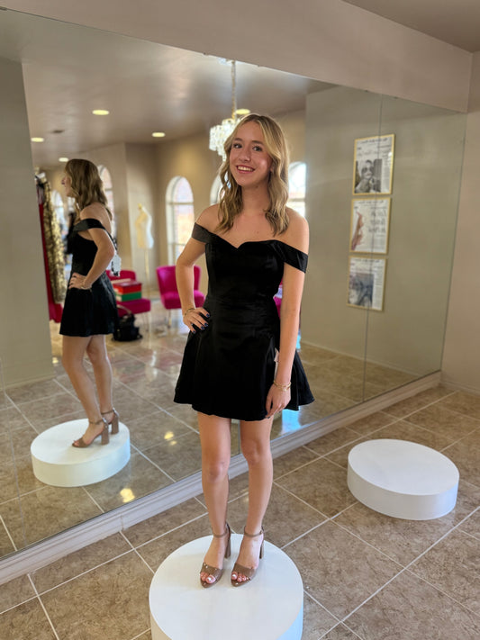 Raelynn Structured Satin Mini