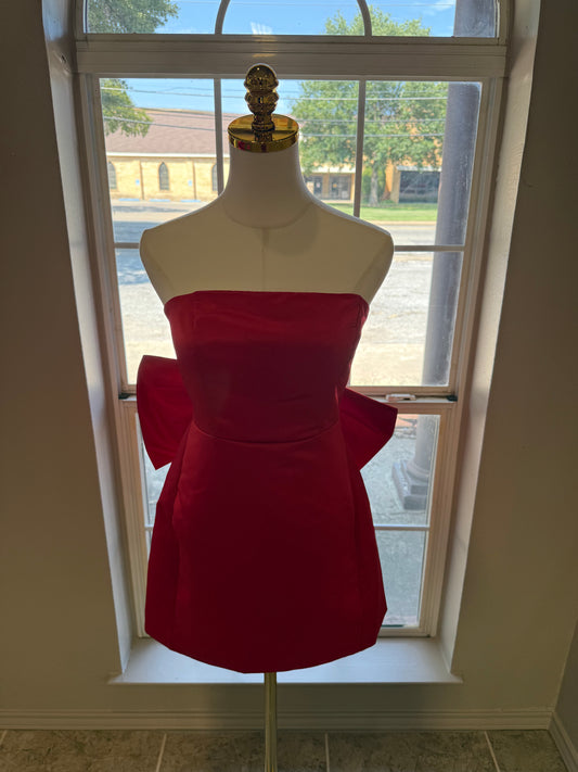 Melody Bow Mini Dress