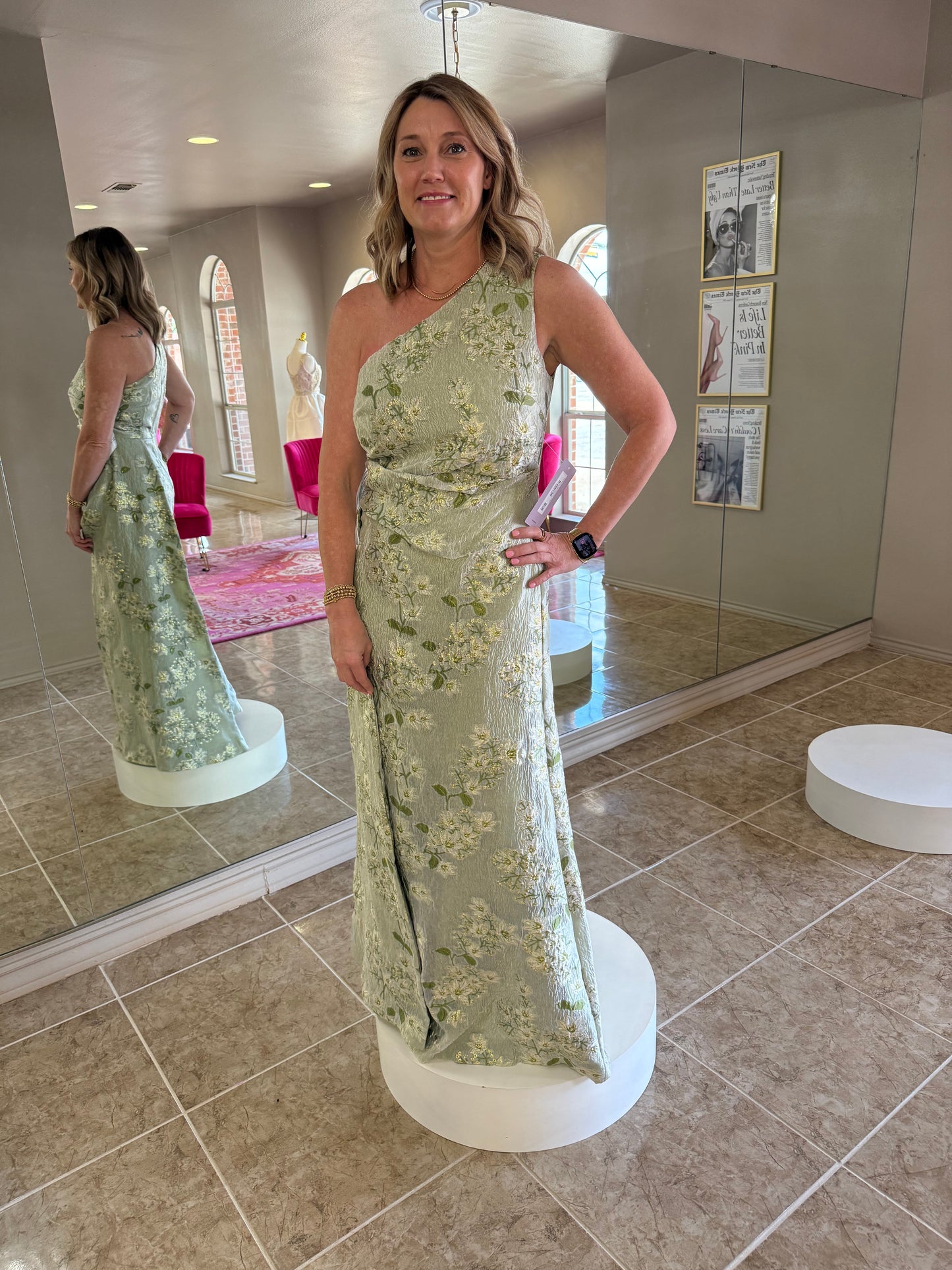 Gretchen One Shoulder Gown