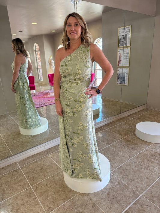 Gretchen One Shoulder Gown