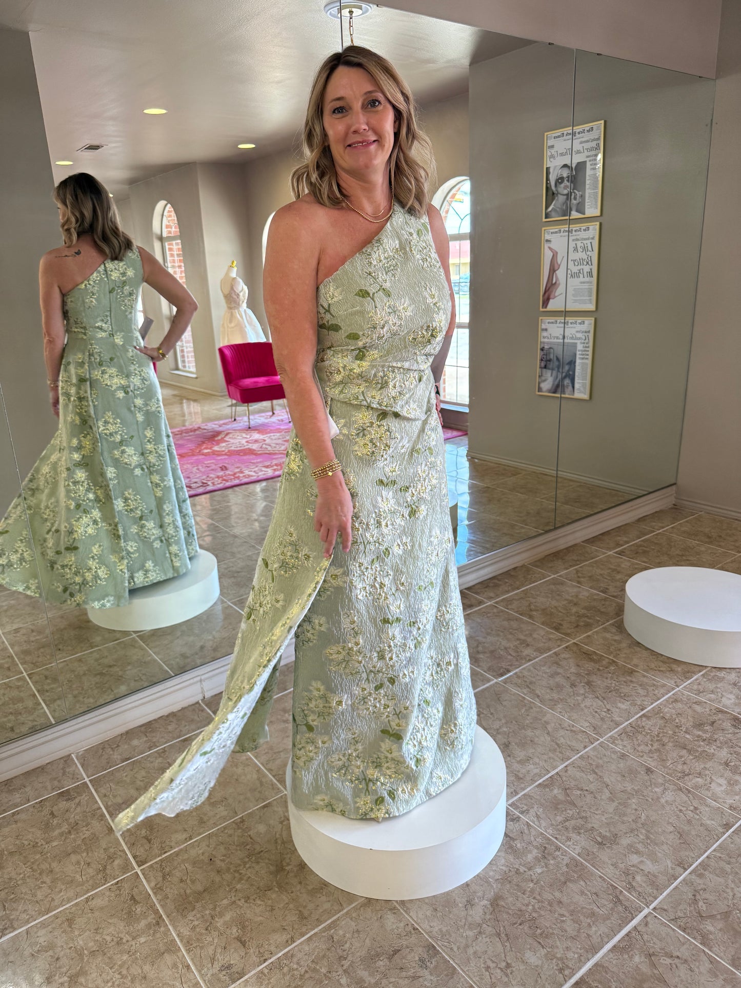 Gretchen One Shoulder Gown