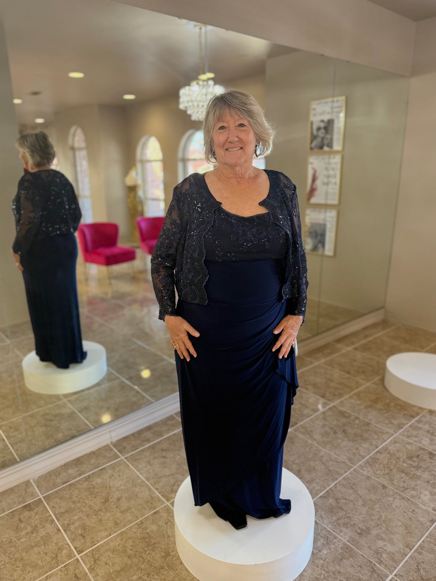 Empire Waist Jacket Dres