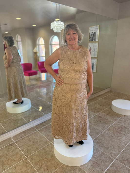 Textured Skirt and Top Set