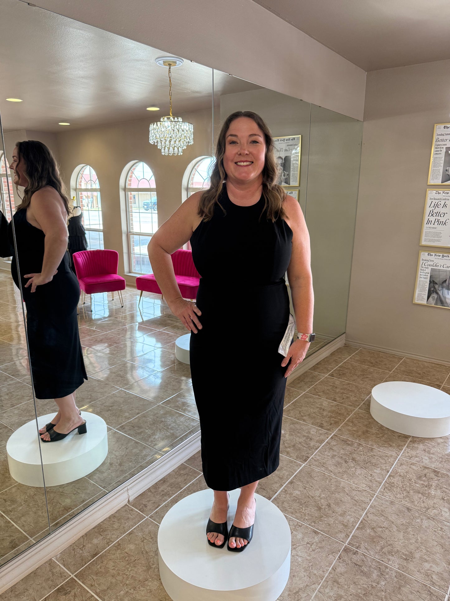 Juliet Halter Midi Dress